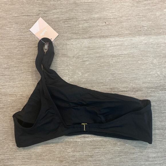 NWT Andie Swim The Wyndwood Top Size XL Black One Shoulder - Picture 6 of 7